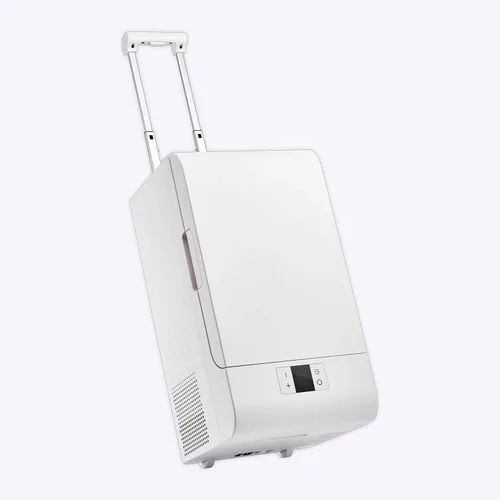 Refrigerador portátil convertible de 0.7 pies cúbicos - Refrigerador compacto de 12 V/110 V para automóvil, RV, camping y viajes, refrigeración de