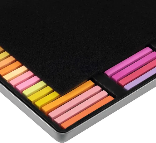 Miniatura 3 de Soho Urban Artist Juego de 72 cuadrados suaves y delgados para bocetos en colores pastel – Ricamente pigmentados, colores vibrantes suaves