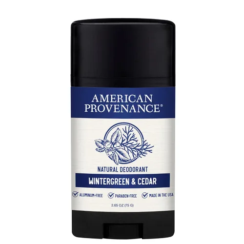 American Provenance Desodorante totalmente natural para hombres y mujeres, desodorante sin aluminio que dura todo el día, fabricado en los Estados