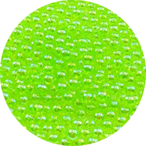 Miniatura 87 de 2000 cuentas redondas acrílicas de 0.157 pulgadas (0.157 in), cuentas espaciadoras de colores AB con agujero para bricolaje, pulseras, collares