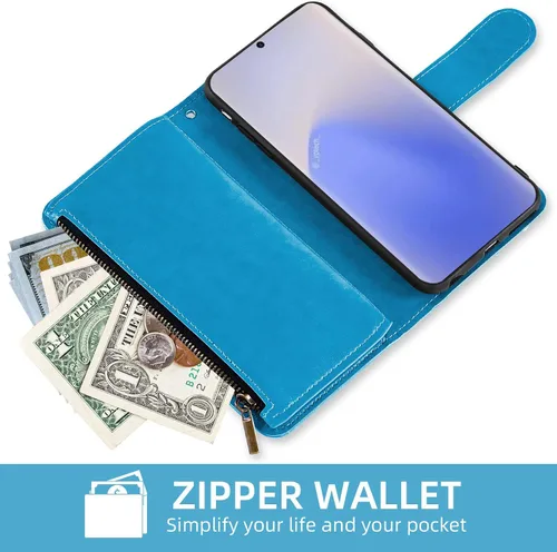 Miniatura 5 de Asuwish Funda de teléfono para Samsung Galaxy Note 20 Glaxay Note20 5G con protector de pantalla de vidrio templado y soporte para tarjeta de Azul