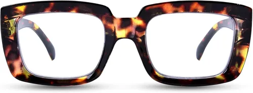 Miniatura 14 de Oprah Style - Lentes de lectura para mujer, de gran tamaño, con bloqueo de luz azul, para lectura de computadora con bisagra de resorte