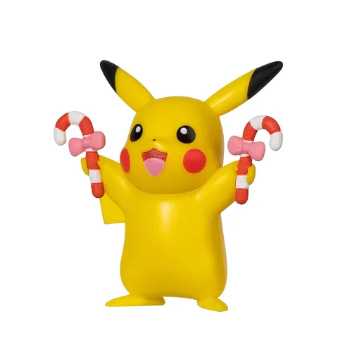 Miniatura 3 de Pokémon PKW3028 - Juego de figuras oficiales de Pikachu y Gelatini de invierno