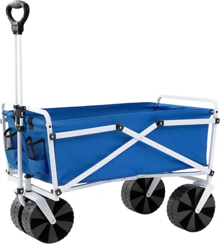 MACSPORTS Ligero plegable plegable al aire libre todo terreno Beach Wagon - Azul