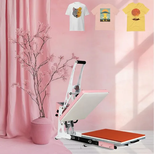 Miniatura 14 de Máquina de prensa de calor deslizante de 16 x 24 pulgadas para camisetas, placa extraíble de concha, impresora de sublimación digital industrial