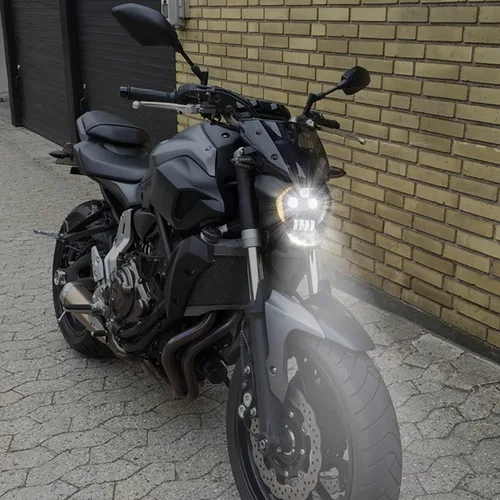 Miniatura 6 de Ensamble de faro LED VEISUTOR para Yamaha MT-07 FZ-07 14-17, faro delantero con haz alto y bajo DRL, luces de señal de giro para accesorios Yamaha