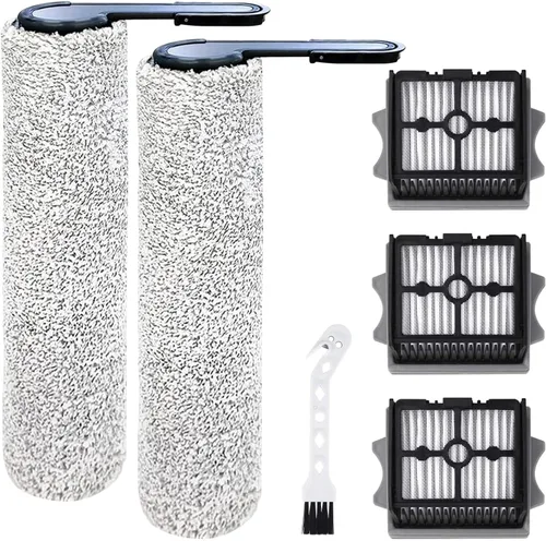 Miniatura 10 de Rodillos de cepillo de repuesto compatibles con Tineco Floor ONE S3/iFloor 3 Breeze - Rodillos inalámbricos para aspiradora en seco y húmedo