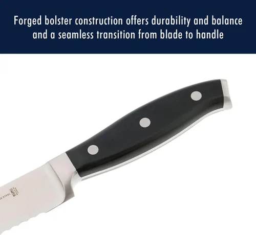 Miniatura 7 de Henckels Forged Premio - Cuchillo para pan de 8 pulgadas, color negro/acero inoxidable