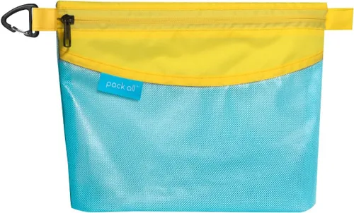 Miniatura 9 de Pack all bolsa con cremallera de material resistente al agua, bolsa de malla con cremallera para almacenamiento, viajes, oficina (pequeña, rosa)