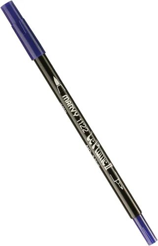Uchida 1122-C-3 Marvy Extra Fine Tip Le Plume II Rotulador de doble punta, azul