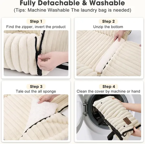 Miniatura 8 de MIXJOY Asiento de automóvil para perros 6 en 1 para perros pequeños/medianos de hasta 25 libras, transportador multifuncional para perros con funda