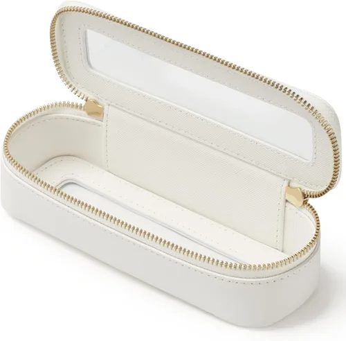 Miniatura 15 de Bolsa de maquillaje transparente Popvibe, estuche de cosméticos de viaje con cremallera, bolsa de aseo transparente con cremallera, organizador Malva