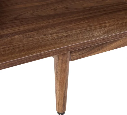 Miniatura 14 de Crosley Furniture Liam - Mesa auxiliar y soporte para tocadiscos con almacenamiento para discos de vinilo, nogal
