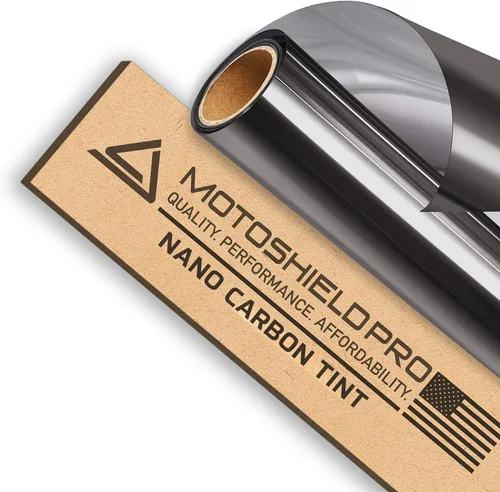 Miniatura 12 de DIY-MotoShield Pro Tinte de carbono prémium (25% VLT) Rollo de 40 pulgadas x 100 pies Película profesional para ventana de automóvil, reduce