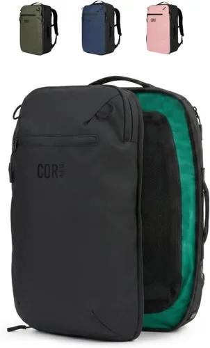 Miniatura 20 de COR Surf - Mochila de viaje aprobada para vuelo, de cabina, para laptop Mochila de equipaje de fin de semana para negocios, unisex, 28 l