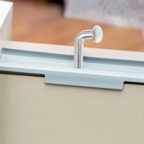 Miniatura 6 de Perno de seguridad para estante de paletización, pasador de gota de hierro universal, pasador de seguridad de perno en J resistente, perno