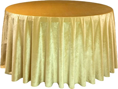 Miniatura 19 de YOUR CHAIR COVERS - Mantel redondo de terciopelo de 132 pulgadas - Mantel de lino azul polvoriento para mesas redondas estándar Azul empolvado