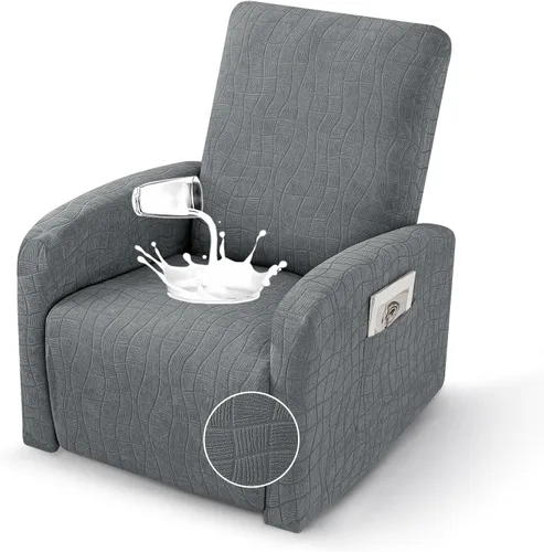 Miniatura 21 de MAXIJIN Fundas impermeables para sillas reclinables pequeñas de 3 piezas, fundas reclinables que se mantienen en su lugar, fundas reclinables Lazy