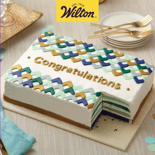 Miniatura 6 de Wilton Easy Layers - Bandeja rectangular para tartas, juego de 2 bandejas para hornear, acero