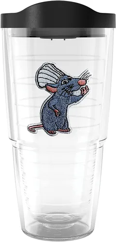 Miniatura 12 de Tervis Vaso aislado de doble pared Disney Pixar hecho en Estados Unidos – Ratatouille mantiene las bebidas frías y calientes, 10 onzas, ondulado