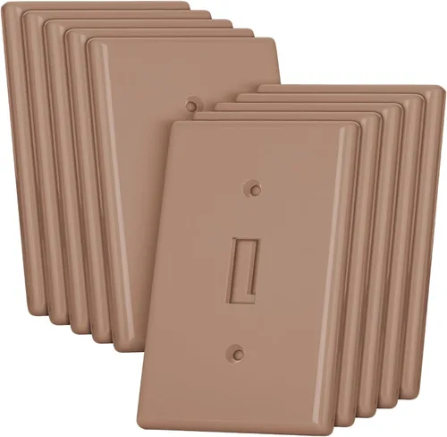 Miniatura 11 de Bates- Cubierta para interruptor de luz, cubiertas de placa de interruptor, paquete de 10, cubierta de interruptor de luz individual, 1 banda, Blanco