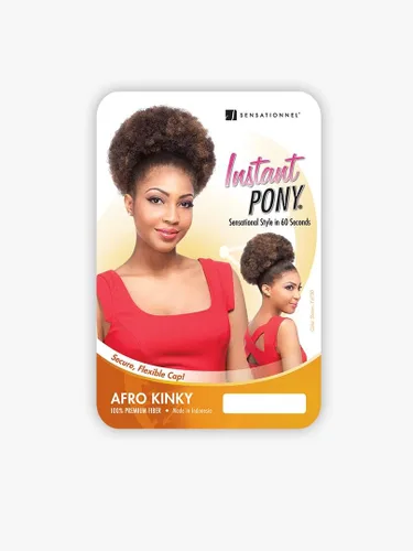 Miniatura 5 de Sensationnel Cola de caballo de pelo sintético Instant Pony Afro Kinky (1)