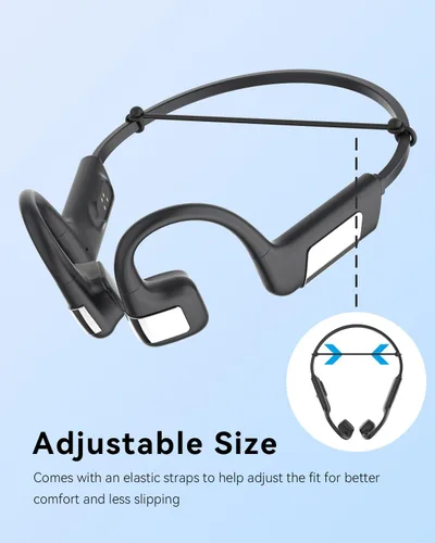 Miniatura 5 de MONODEAL Auriculares de conducción ósea, auriculares de natación, IP68 impermeables Bluetooth 5.4, memoria MP3 de 32 GB integrada, auriculares
