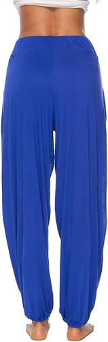 Miniatura 3 de AvaCostume - Pantalones de harén de corte alto para mujer, estilo hippie