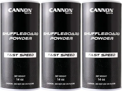 Cannon Sports Shuffleboard Powder - Cera de tejo de alta calidad con cuentas de silicona granular o harina de maíz, deslizamiento suave y reducción