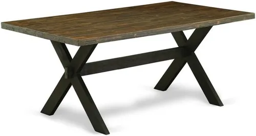 Miniatura 25 de East West Furniture VT026 Mesa de comedor estilo V – una mesa de cocina rectangular con patas elegantes, 36 x 60 pulgadas, multicolor