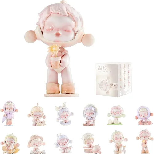 POP MART Skullpanda Serie Cálido, Cajas Ciegas de Figuras Skullpanda, Figuras de Acción de Diseño Aleatorio Coleccionables Juguetes para Decoración