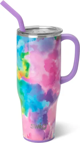 Miniatura 59 de Swig Life - Taza Mega de 40 onzas, Taza de 40 oz con asa y pajita, apta para portavasos, apta para lavavajillas, taza aislante extra grande