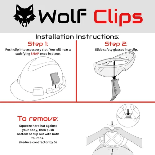 Miniatura 6 de Diligence, clips de lobo, accesorio para casco duro, soporte para gafas de sol o gafas de sol, color verde