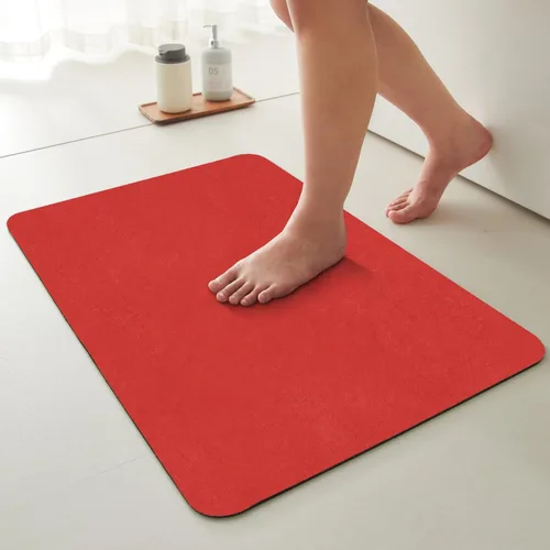 Miniatura 25 de TYUU Tapete de Baño de Halloween, Alfombra de Baño de Halloween Delgada Antideslizante de Secado Rápido Tapete de Baño de Murciélago que Cabe Debajo