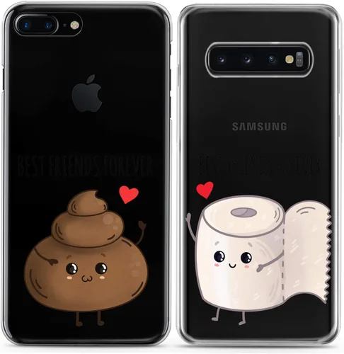 Miniatura 4 de Fundas a juego para parejas compatibles con iPhone 16 15 14 13 12 11 Pro Max Mini Xs X 6s 8 Plus 7+ Xr 10 SE 5 papel transparente cubierta delgada