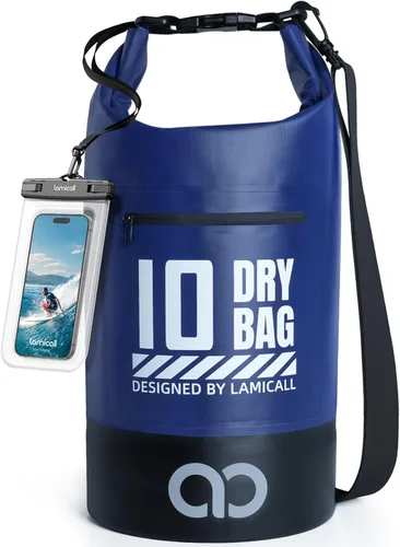 Miniatura 11 de Lamicall Mochila seca impermeable - [Durable y flotante] 5L/10L/20L/30L/40L bolsa grande impermeable con funda impermeable para teléfono para kayak