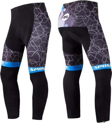 Miniatura 25 de sponeed Ropa de ciclismo para hombre, manga larga, para bicicleta de montaña, camiseta de bicicleta de carretera, pantalones acolchados, trajes