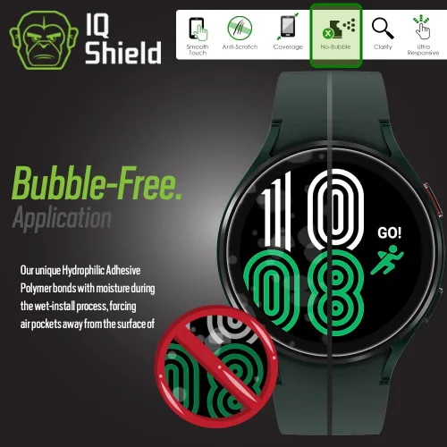 Miniatura 7 de IQShield Paquete de 6 protectores de pantalla para Samsung Galaxy Watch 7, 6, 5, 4 (1.575 pulgadas) / Watch FE (1.575 pulgadas) - Fácil instalación