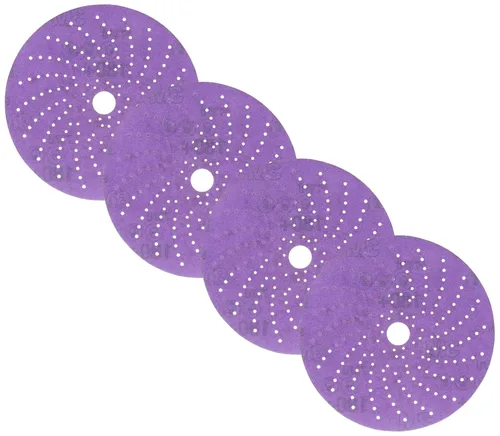 Miniatura 36 de 3M Cubitron II Hookit 31370 - Disco abrasivo de lijado limpio, 6 pulgadas, grado 40+, paquete de 50 discos, alto rendimiento, larga duración