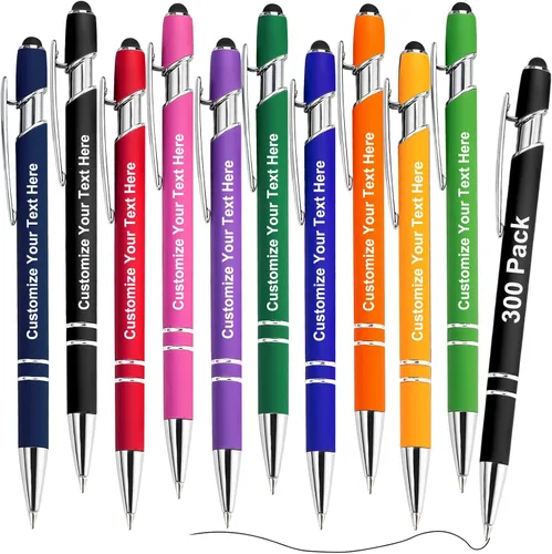 Miniatura 21 de 10 bolígrafos personalizados personalizados con nombre y texto, bolígrafos personalizados con punta de lápiz digital grabado, regalo para mujeres