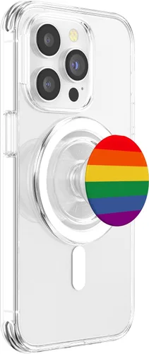Miniatura 4 de Bandera del orgullo LGBT de colores arcoíris PopSockets MagSafe PopGrip para iPhone