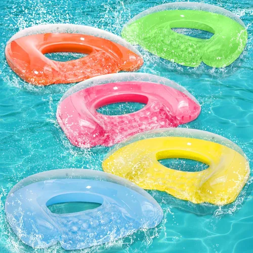 PuppyuWill - Paquete de 5 flotadores de piscina para adultos, diseño minimalista para silla de piscina, 46 x 36 pulgadas, colores que aumentan el