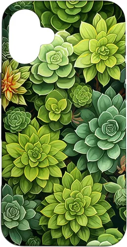 Miniatura 23 de Funda para iPhone 12 Pro Max Suculenta Plantas Botánicas Verde Floral Patrón Flor Cactus
