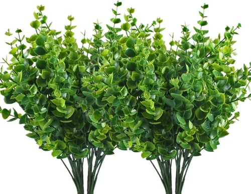 Miniatura 29 de Sauce llorón falso, plantas colgantes artificiales de plástico, hojas verdes, plantas de vid sintética, guirnalda de hiedra para el hogar