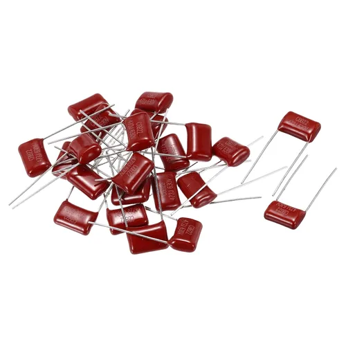 Miniatura 15 de uxcell 120 condensadores de película de polipropileno metalizado CBB22 630V 104J 5% de tolerancia