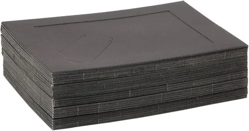 Miniatura 6 de Juvale Marcos de fotos de cartón negro de 4 x 6 pulgadas a granel, caballete de mesa para manualidades, marcos de papel con soporte, paquete de 50