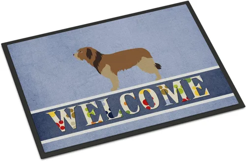 Miniatura 20 de Caroline's Treasures BB8321JMAT - Felpudo de bienvenida Berger Picard de 24 x 36 pulgadas, tapete azul para puerta delantera, para interiores