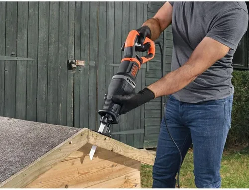 Miniatura 6 de BLACK+DECKER Sierra recíproca eléctrica de 7 amperios con soporte de rama extraíble (BES301K)