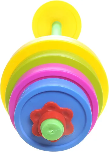 Miniatura 8 de PowerTRC Juguete de playa para niños con barra para ejercicios de simulación, relleno de pesas ajustables con agua o arena, entrenamiento, gimnasio