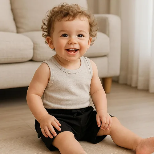 Miniatura 3 de SOBOWO Pantalones cortos deportivos de verano para bebés niños y niñas, paquete de 3 unidades, pantalones deportivos de algodón sólido, pantalones